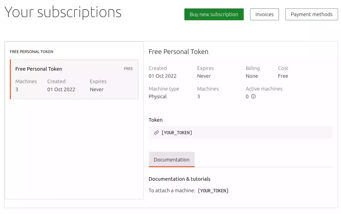 Ubuntu Pro Dashboard